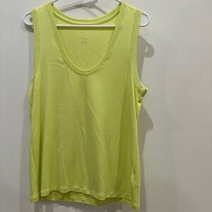 a new day Light Green Tank Top